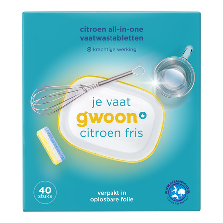 G'woon All-in-one Vaatwastabletten Citroen