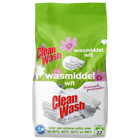 Clean Wash Wasmiddel wit