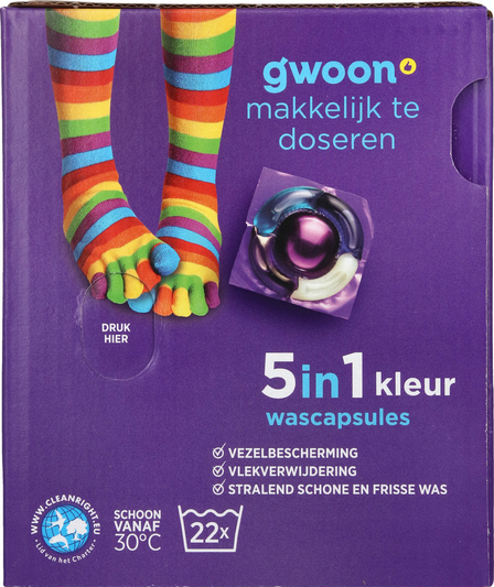 g'woon Wascapsules Kleur