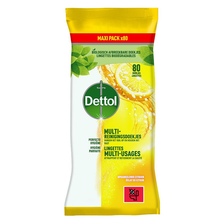 Dettol Antibacteriele Schoonmaakdoekjes citroen 80 stuks
