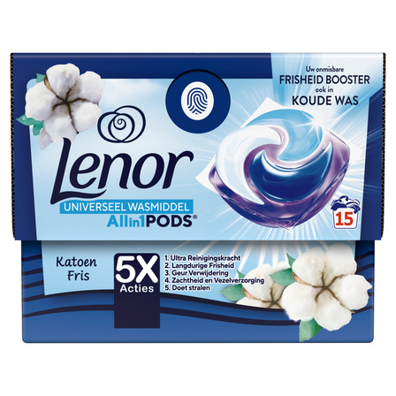 Lenor Wasmiddel Pods Katoen Fris