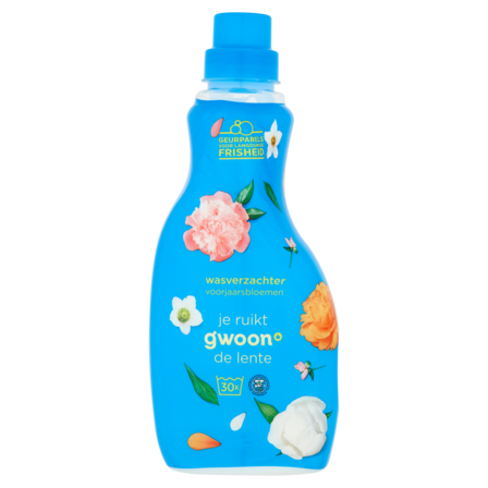 g'woon Wasverzachter Voorjaarsbloemen 750 ml 30 Wasbeurten