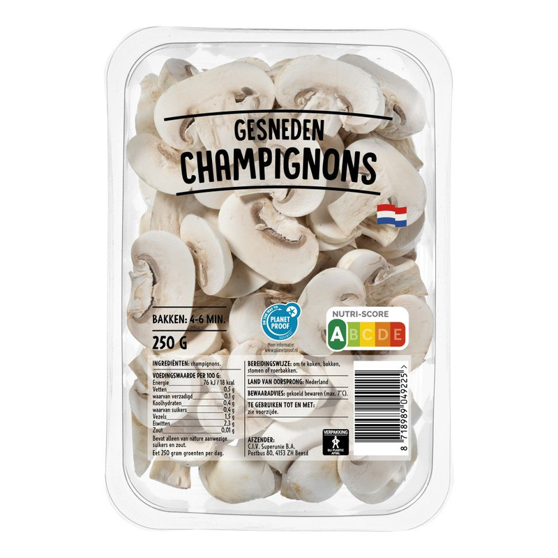 Gesn champignons 250 gram