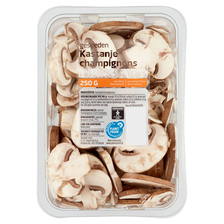 Kastanjechampignons Gesneden