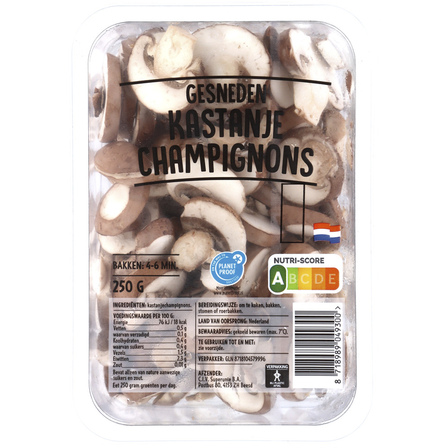 Gesneden Kastanje champignons