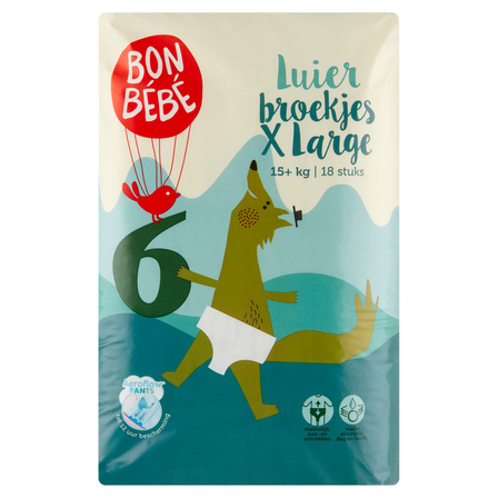 Bonbébé Luierbroekjes 6 X Large 15+ kg 18 Stuks