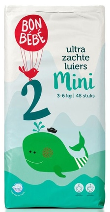 Bonbebe Ultra Zachte Luiers Mini 3-6 kg 48 Stuks