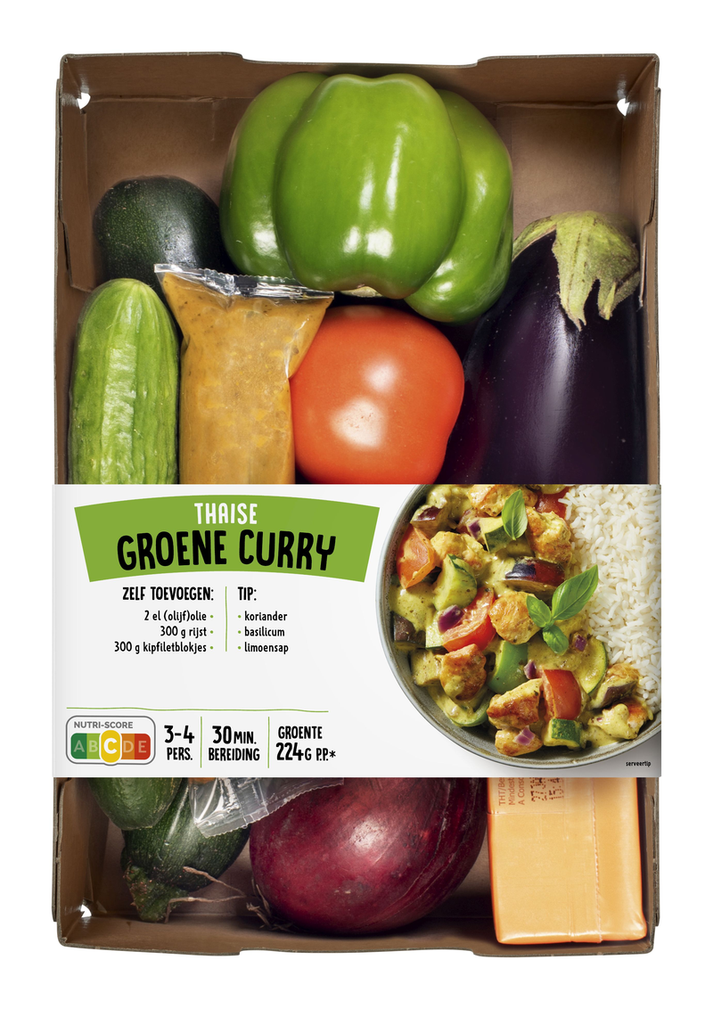 Verspakket groene curry