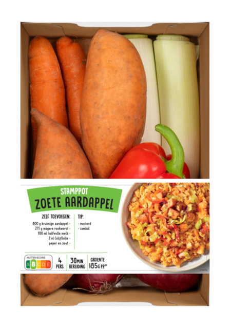 Verspakket zoete aardappelstamppot