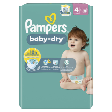 Pampers Babydry Maat 4, 9-14 kg