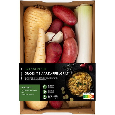 Verspakket groente-aardappel gratin
