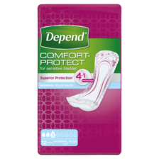Depend Comfort-Protect for Sensitive Bladder Normal Plus Pads
