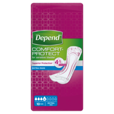 Depend Comfort-Protect for Sensitive Bladder Extra Pads