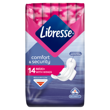 Libresse Maxi Normal Wings Maandverband 14 Stuks