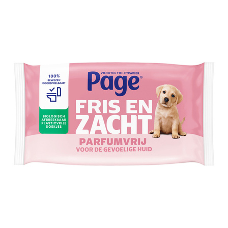 Page Vochtig Toiletpapier Sensitive