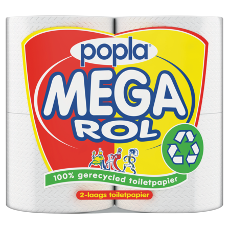 Popla Mega Rol Toiletpapier 4 rollen