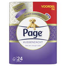 Page Toiletpapier Kussenzacht Voordeelpak 24 Luxe Rollen