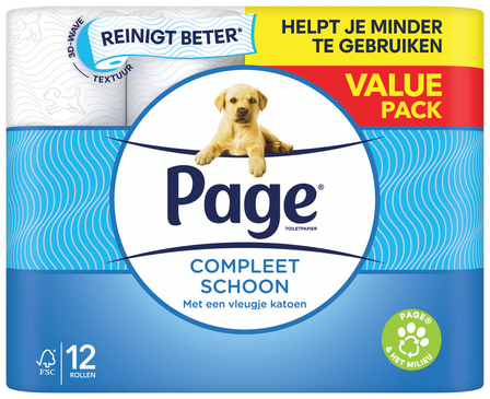Page Toiletpapier Kussenzacht Voordeelpak