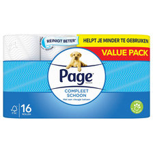 Page Compleet Schoon toiletpapier