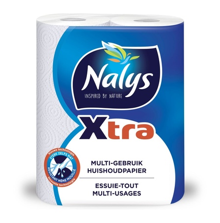 Nalys Xtra 2 Rollen Keukenrol Multi-Gebruik