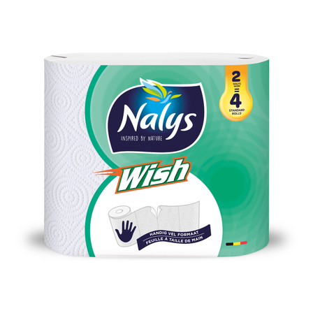 Nalys Wish Keukenpapier 2 Maxi Rollen (2R=4R)