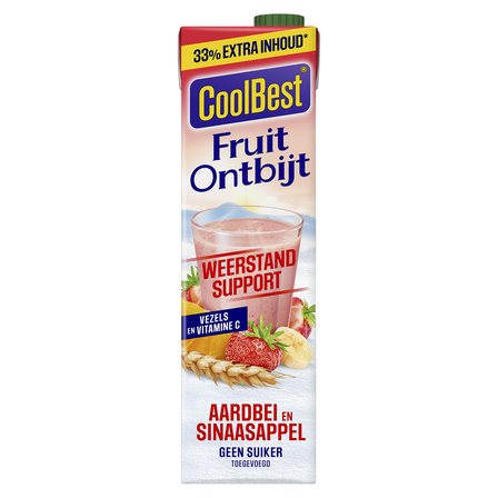 Coolbest fruitontbijt sinaasappel aardbei