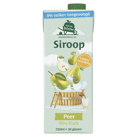Van de Boom peer siroop 0% suiker