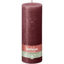 Bolsius rustieke kaars bordeaux 19cm
