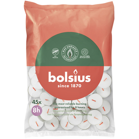 Bolsius theelichten 8 uur