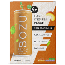 Bozu hard iced tea Peach 4-pack