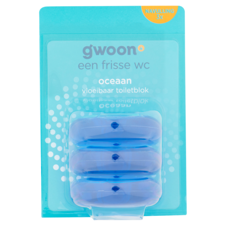 g'woon Oceaan Vloeibaar Toiletblok 3 x 55 ml