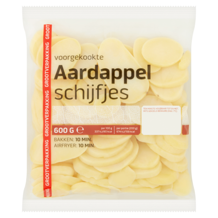 Voorgekookte Aardappel Schijfjes Grootverpakking 600 g