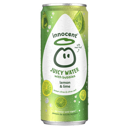 Innocent juicy water met bubbles lemon & lime