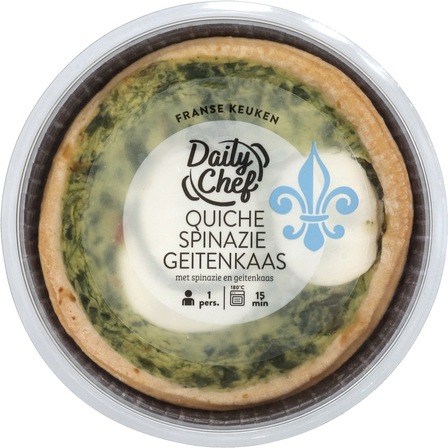 Daily Chef Quiche Spinazie - Geitenkaas