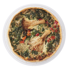 Quiche Spinazie paddenstoelen