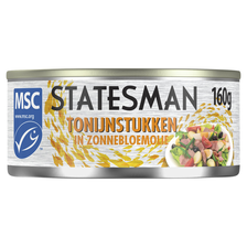 Statesman Tonijnstukken in Zonnebloemolie blik
