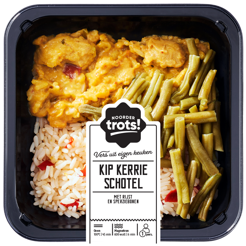 Noordertrots kip kerrie schotel