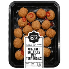Noordertrots snackbal in teriyakisaus