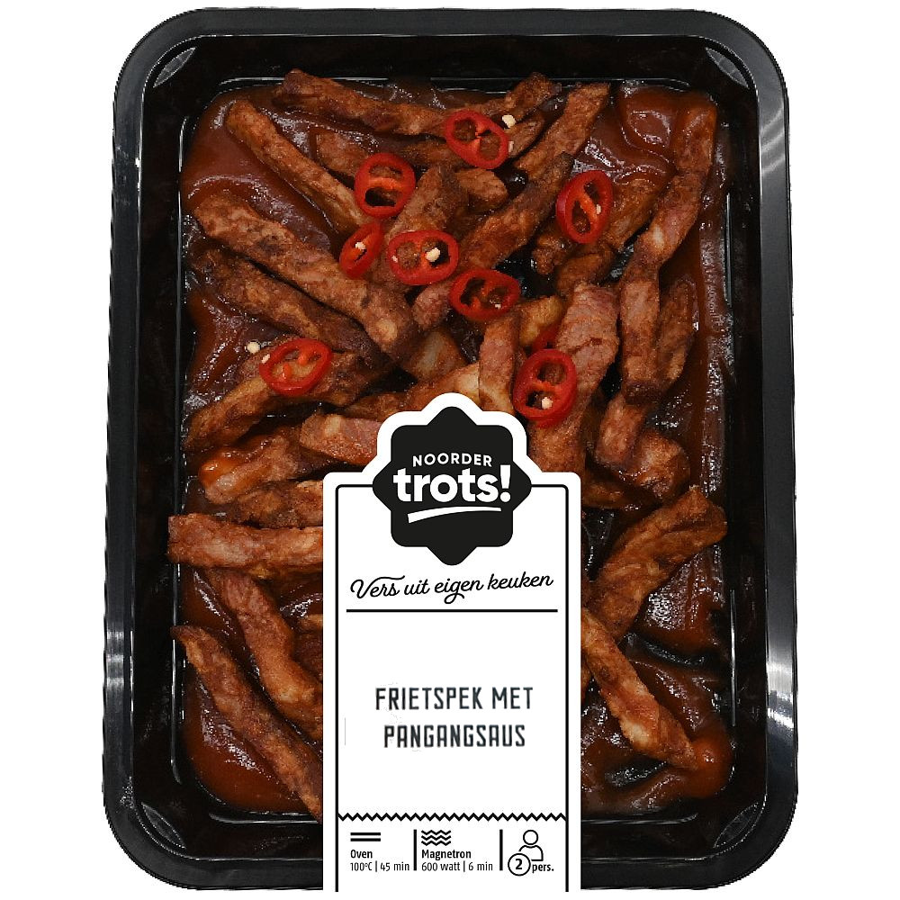 Frietspek met pangangsaus