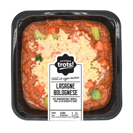 Noordertrots lasagne bolognese