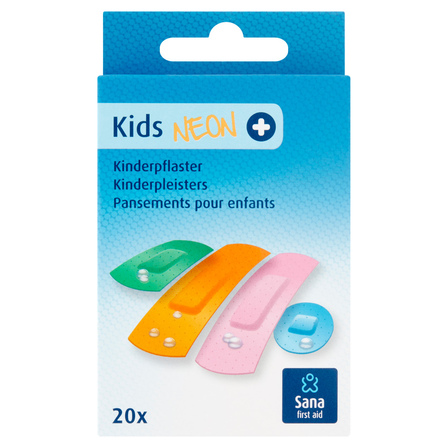 Sana Kids Neon+ Kinderpleisters 20 Stuks