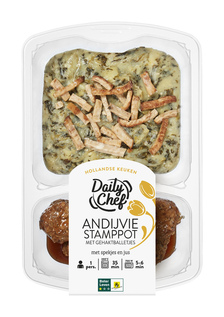Daily Chef Andijviestampot met gehaktballetjes