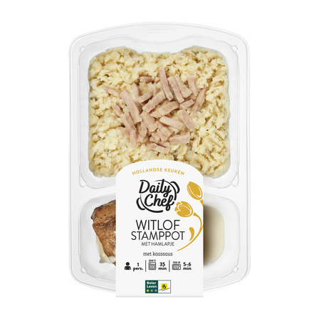 Daily Chef Witlof Stamppot met Hamlapje