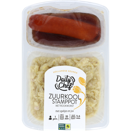 Daily Chef Zuurkoolstamppot met rookworst