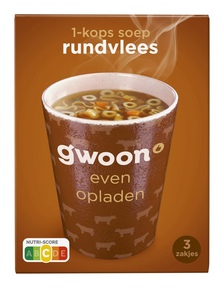 g'woon 1-Kops Soep Rundvlees