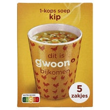G'woon 1-Kops Kippensoep  5-pak