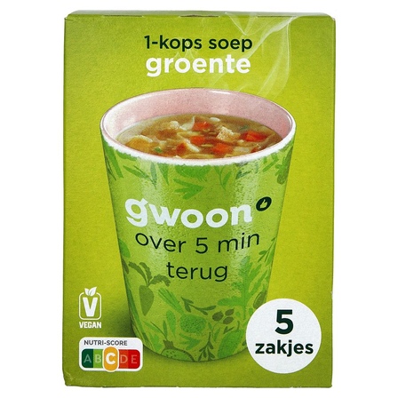gwoon 1-kopssoep groente 5-pack