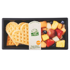 Belgische hartjes wafel met luxe fruit