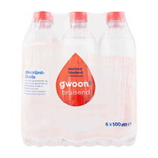 G'woon Bronwater Koolzuurhoudend, 6-pack