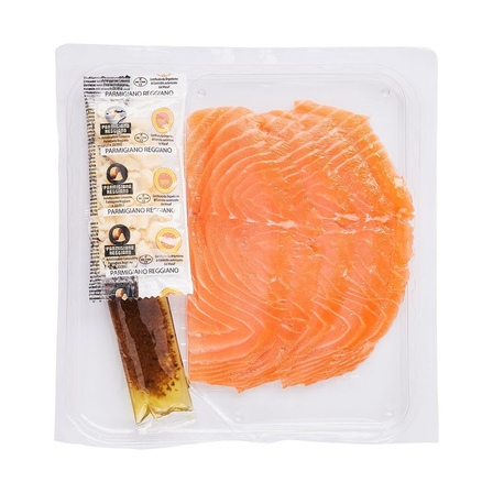 Zalmcarpaccio met dressing